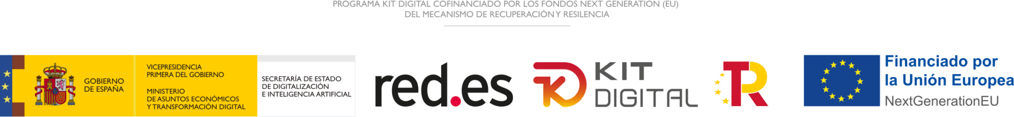 Programa Kit Digital cofinanciado por los fondos europeos Next Generation (EU) del mecanismo de recuperación y resilencia